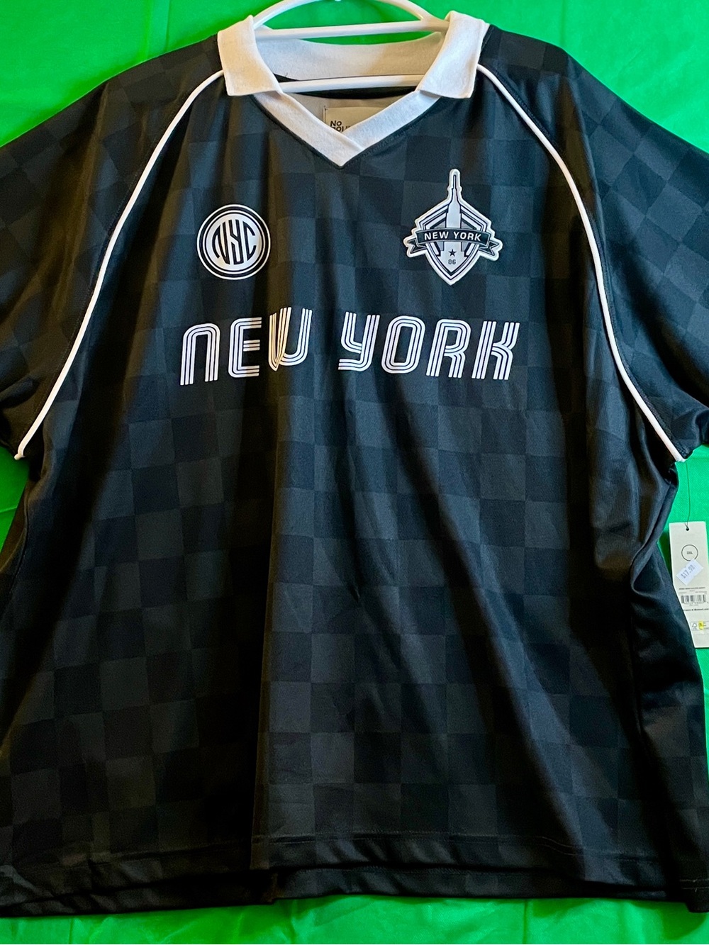 No Boundaries Black and White New York Soccer Jersey